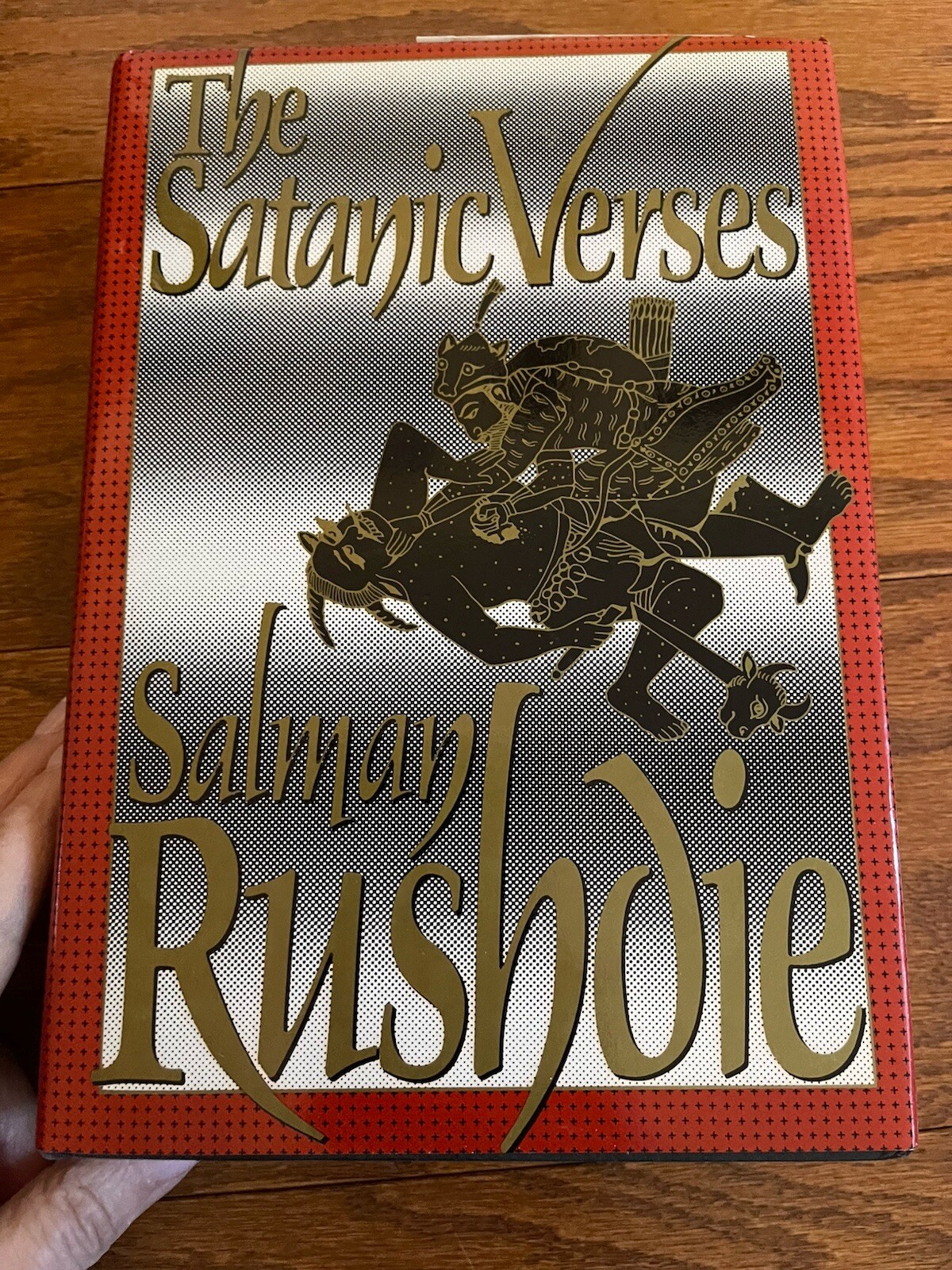 The Satanic Verses by Salman Rushdie (1989) 1st Printing Hardcover Novel