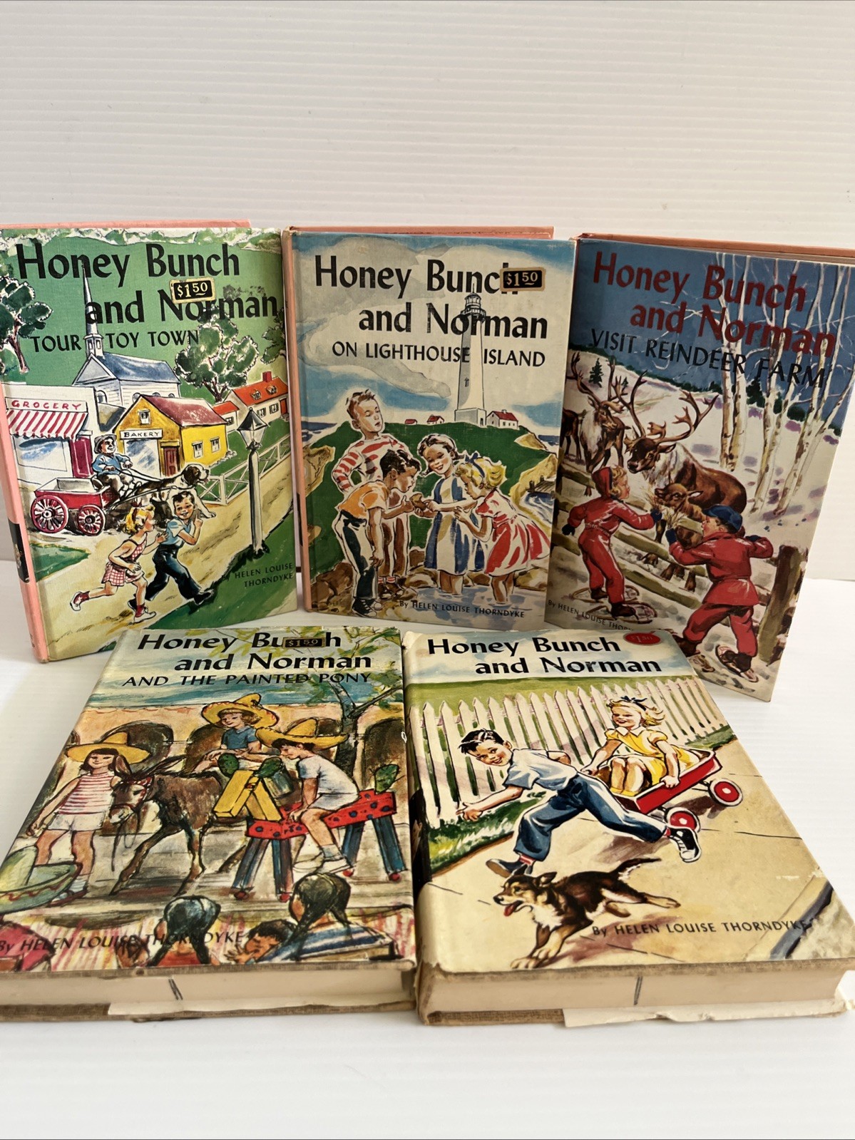 Vintage Honey Bunch And Norman Books Set Of 5 1,2,2,3,7