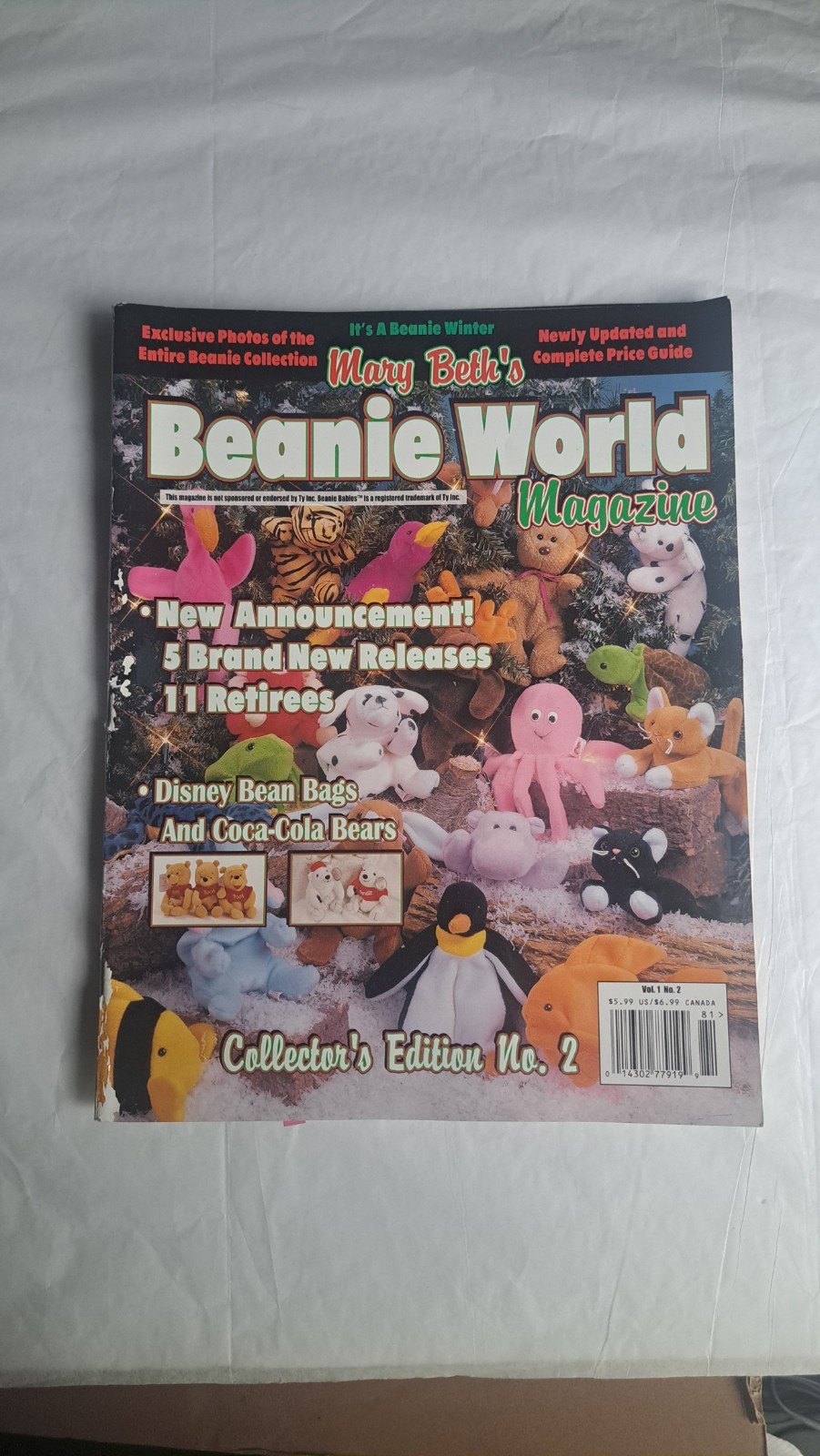 Lot Of 6 Vintage Ty Beanie Babies Collector Books Magazines Price Guides Y2K Toy