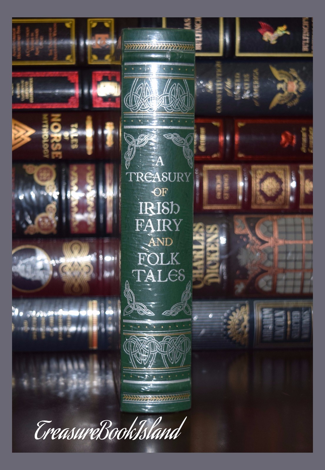 Treasury of Irish Fairy and Folk Tales New Sealed Leather Bound Collectible Gift