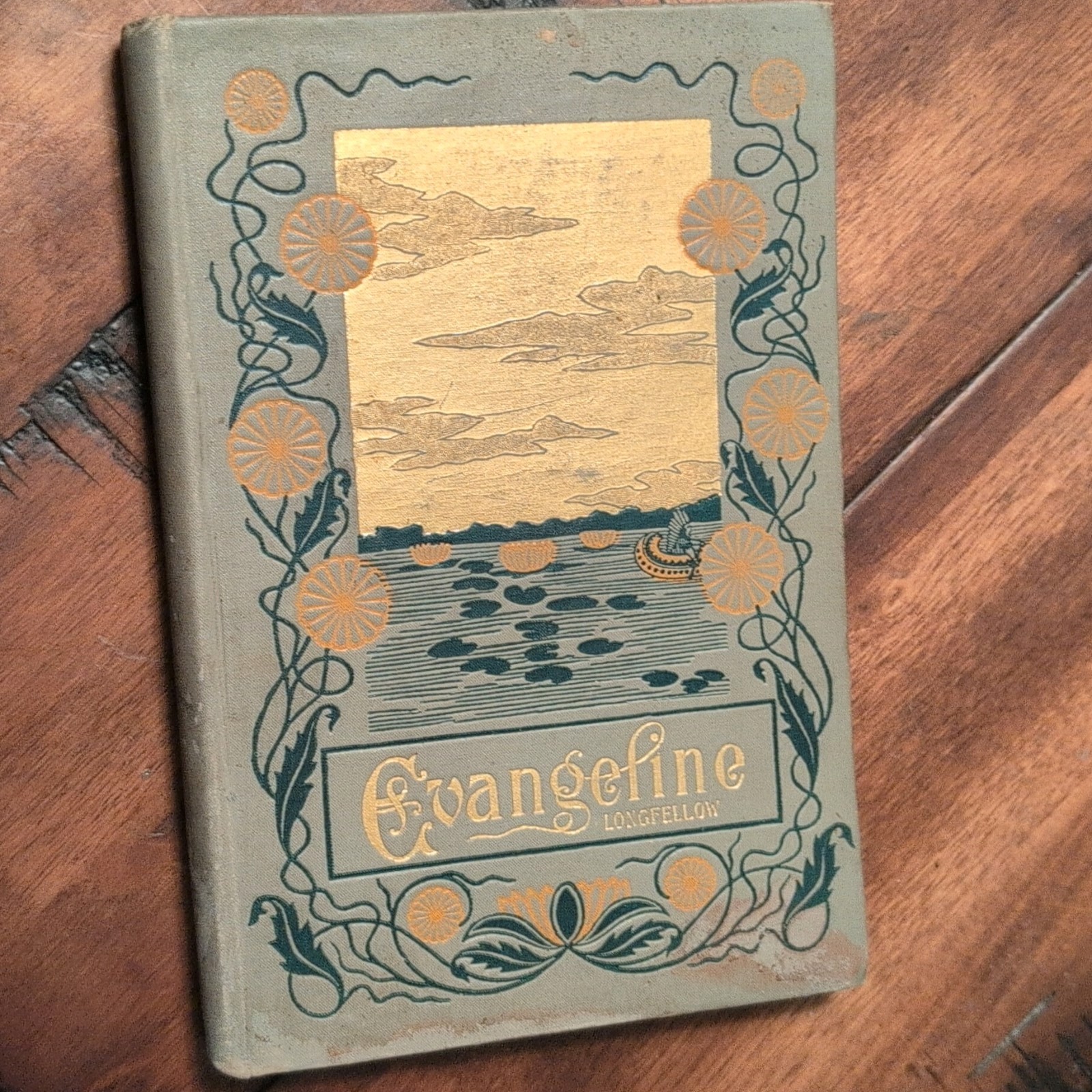 1895 EVANGELINE A TALE OF ACADIE by Longfellow Illustrated HC Edition ~ GOOD
