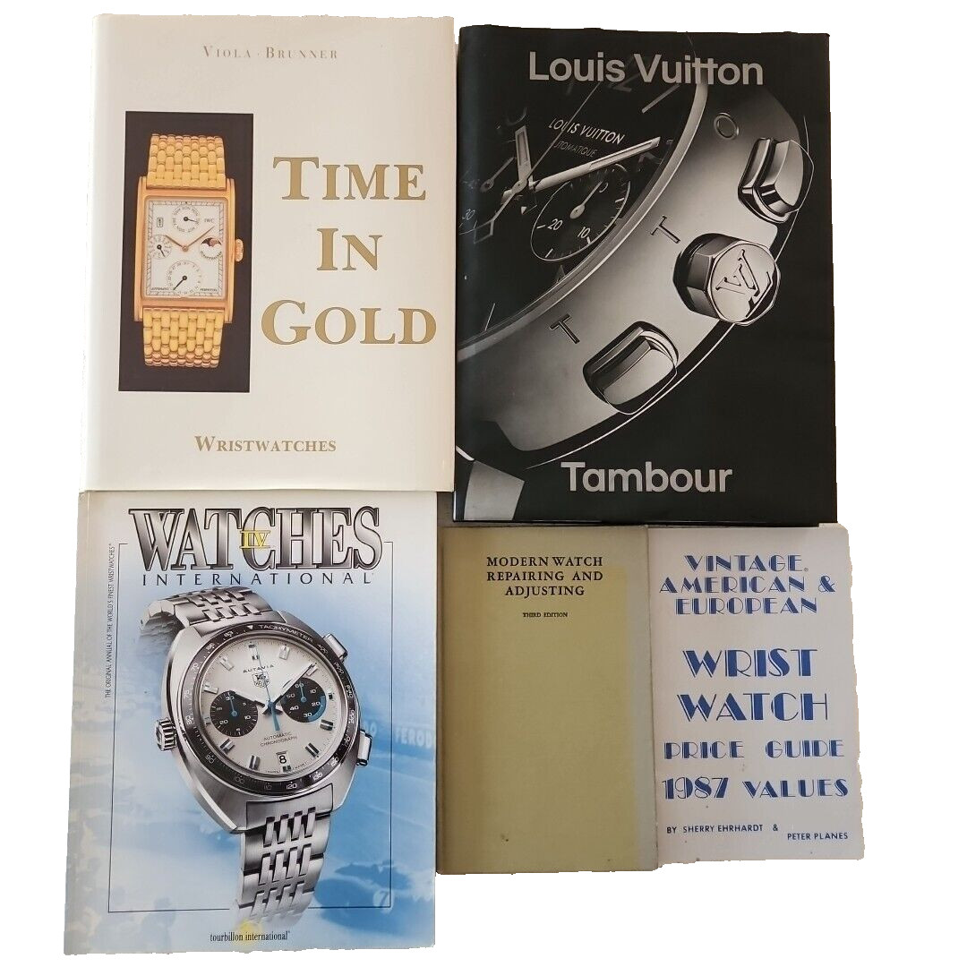Watch Catalog Lot 5 Price Guide Book Repairs Louis Vuitton Watches International