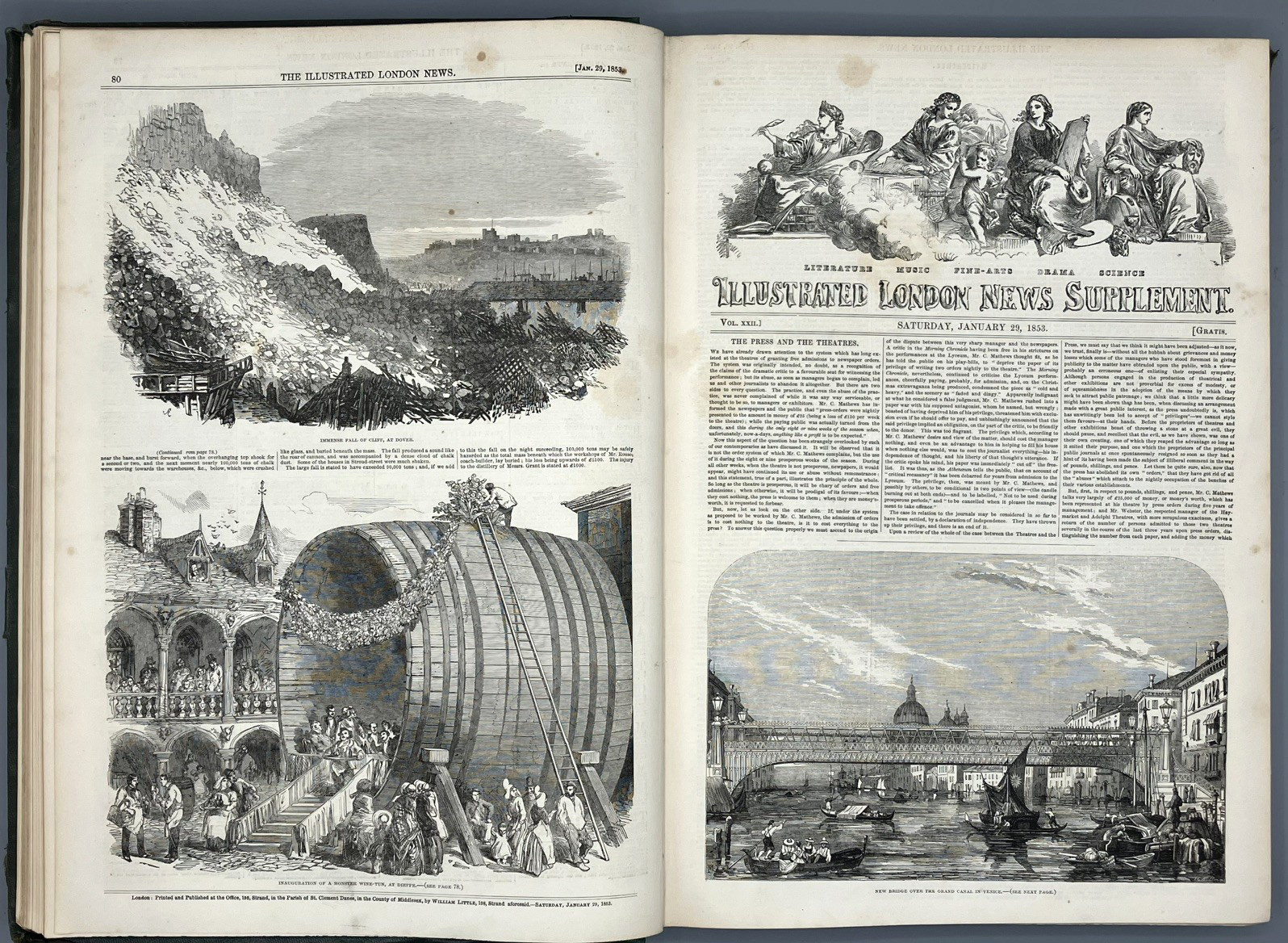 ** Special Listing for rfitz_69 ** Illustrated London News 1852 1853 V21 & V22
