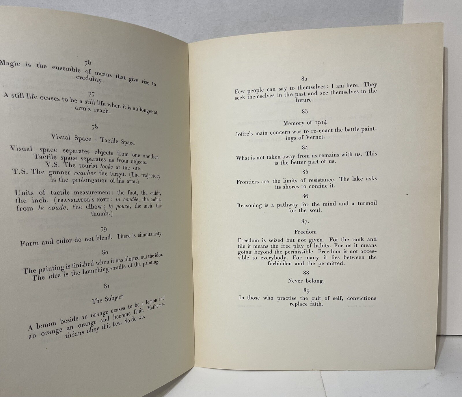 Braque, Georges – Cahier de Georges Braque 1917-1947 Plus Translation 1st E HC
