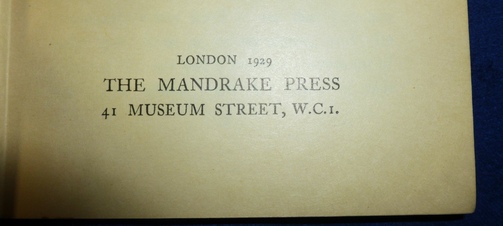 Antique 1st Ed 1929 THE BLOOMSBURY WONDER Thomas Burke, London HC/DJ, Mystery