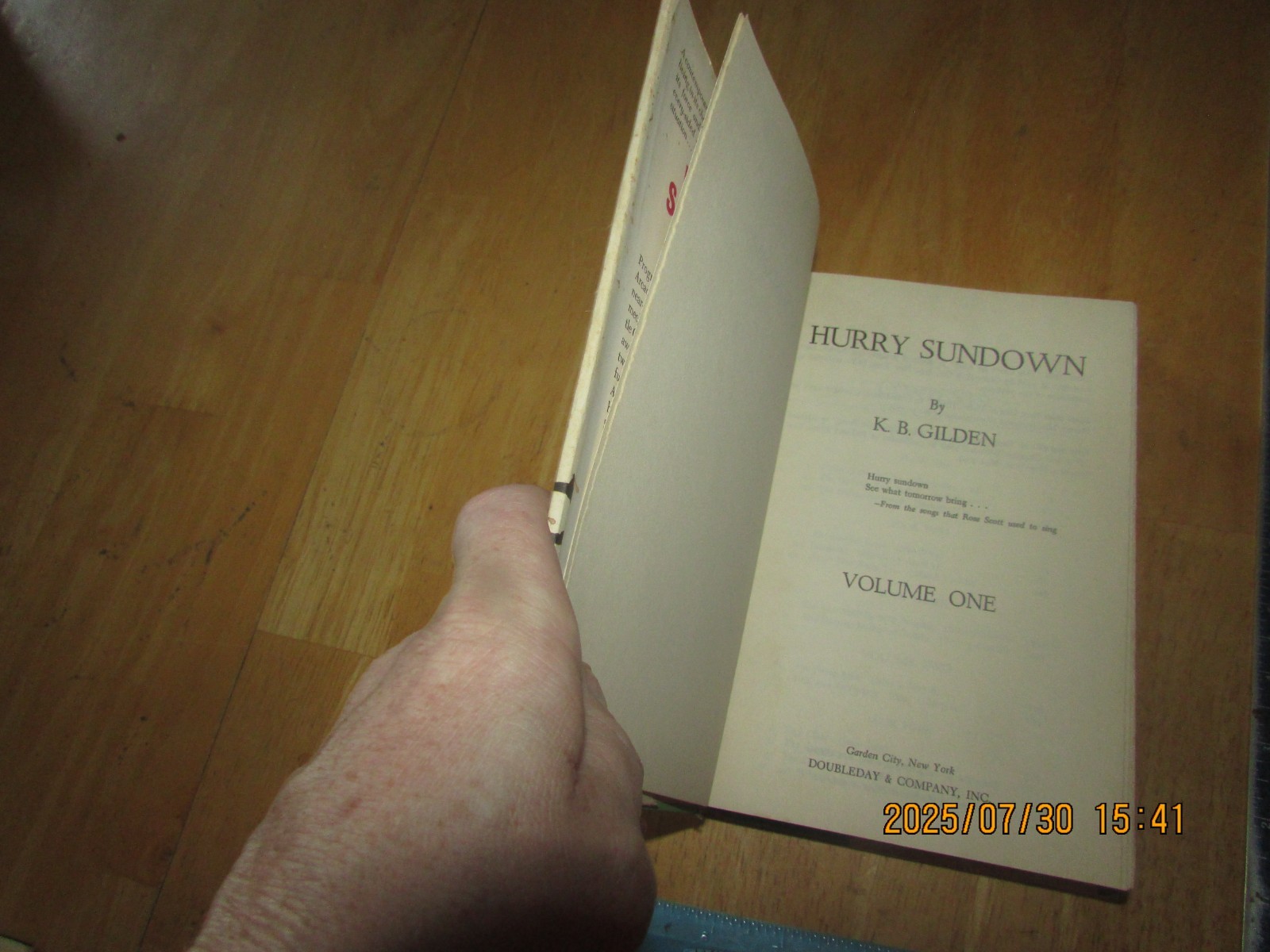 Hurry Sundown Volume 1 and 2 by K. B. Gilden (1964, Hardcover)