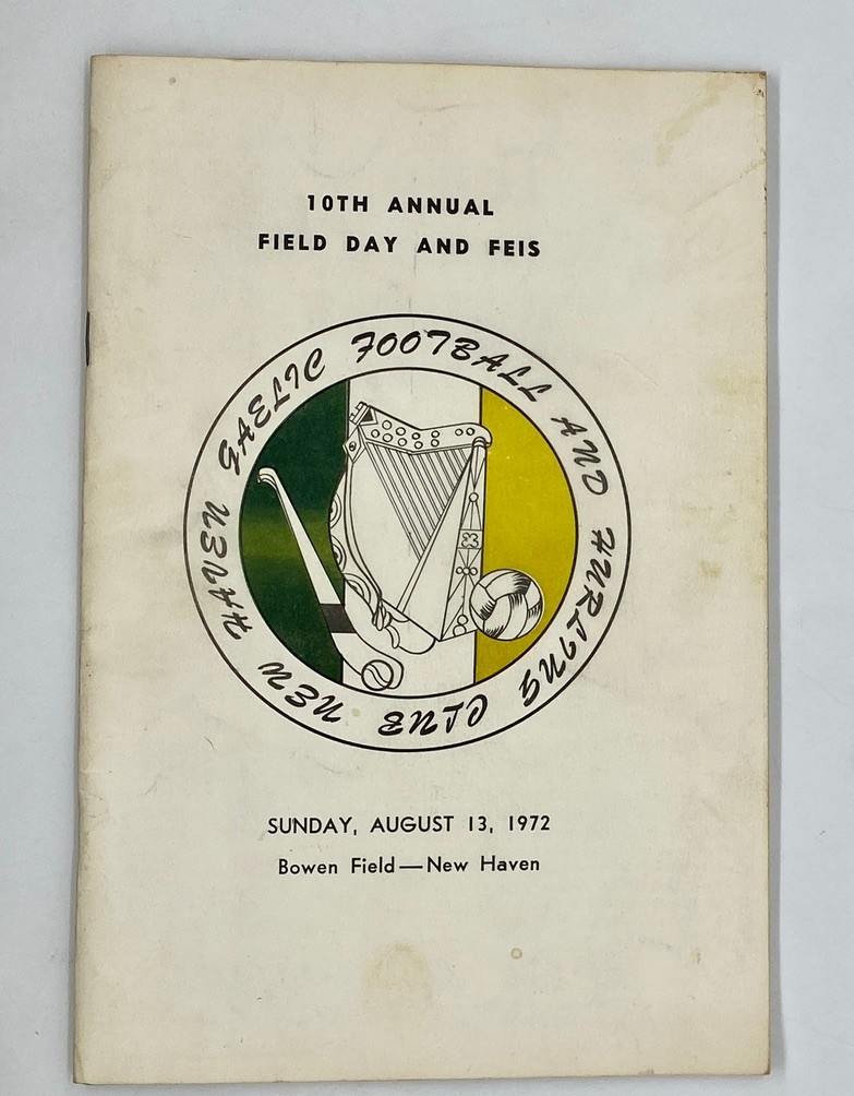 New Haven CT Gaelic Football & Hurling Club 1972 Field Day & Feis Program Irish