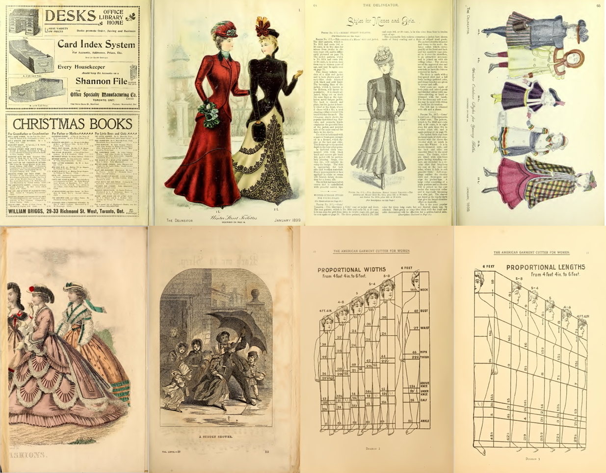 Dressmaking Tailoring Measurements Sewing Cutting – 236 Rare Old Books on DVD