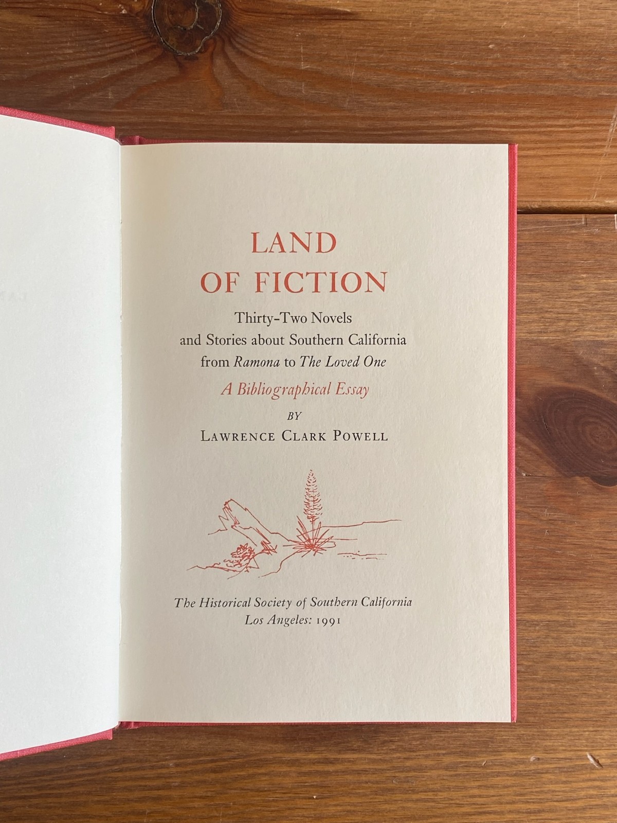 **California Literary Bibliography ~ Land of Fiction ~ Lawrence Clark Powell ~ 1