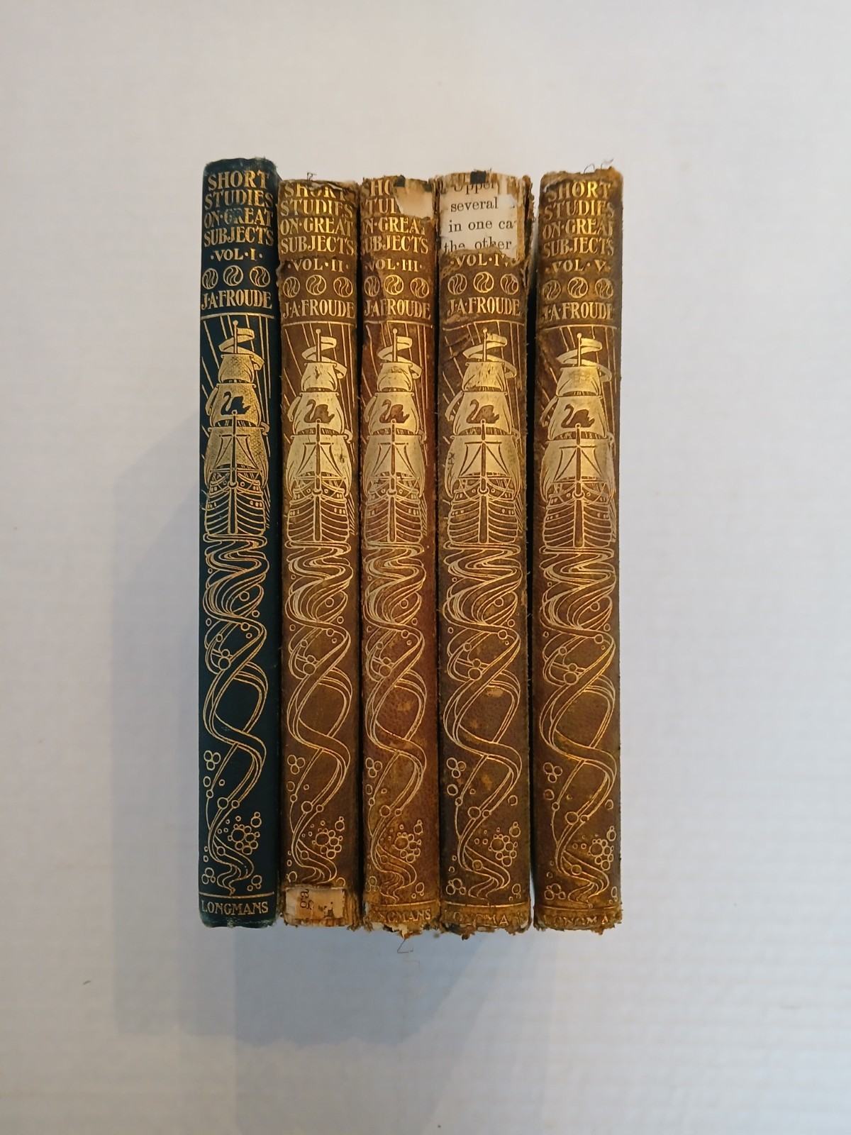 James Anthony Froude, Short Studies on Great Subjects vol. I,II,III,IV,V 1907