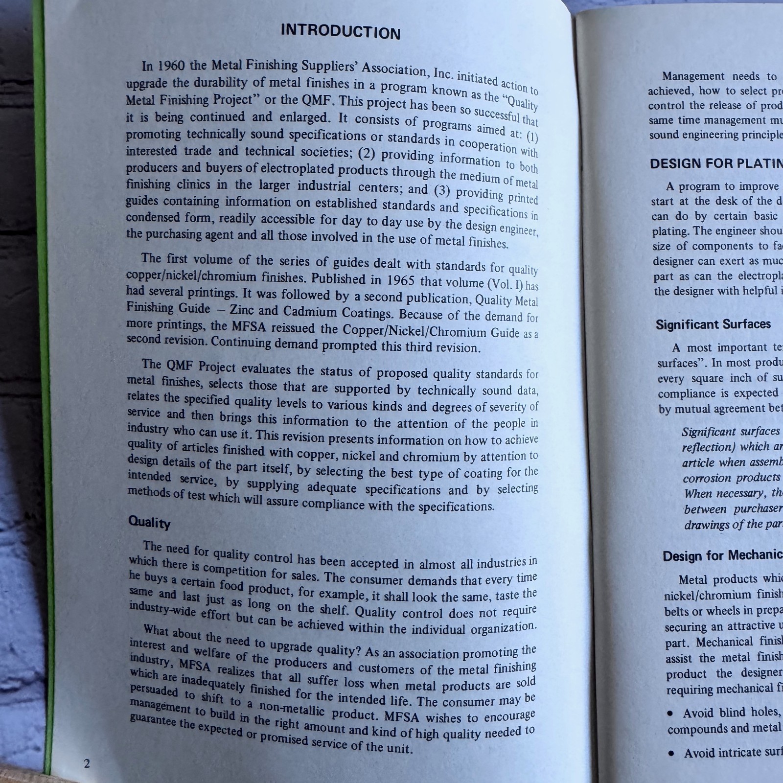 Quality Metal Finishing Guide: Copper-Nickel-Chromium and Nickel-Chromium (1973)