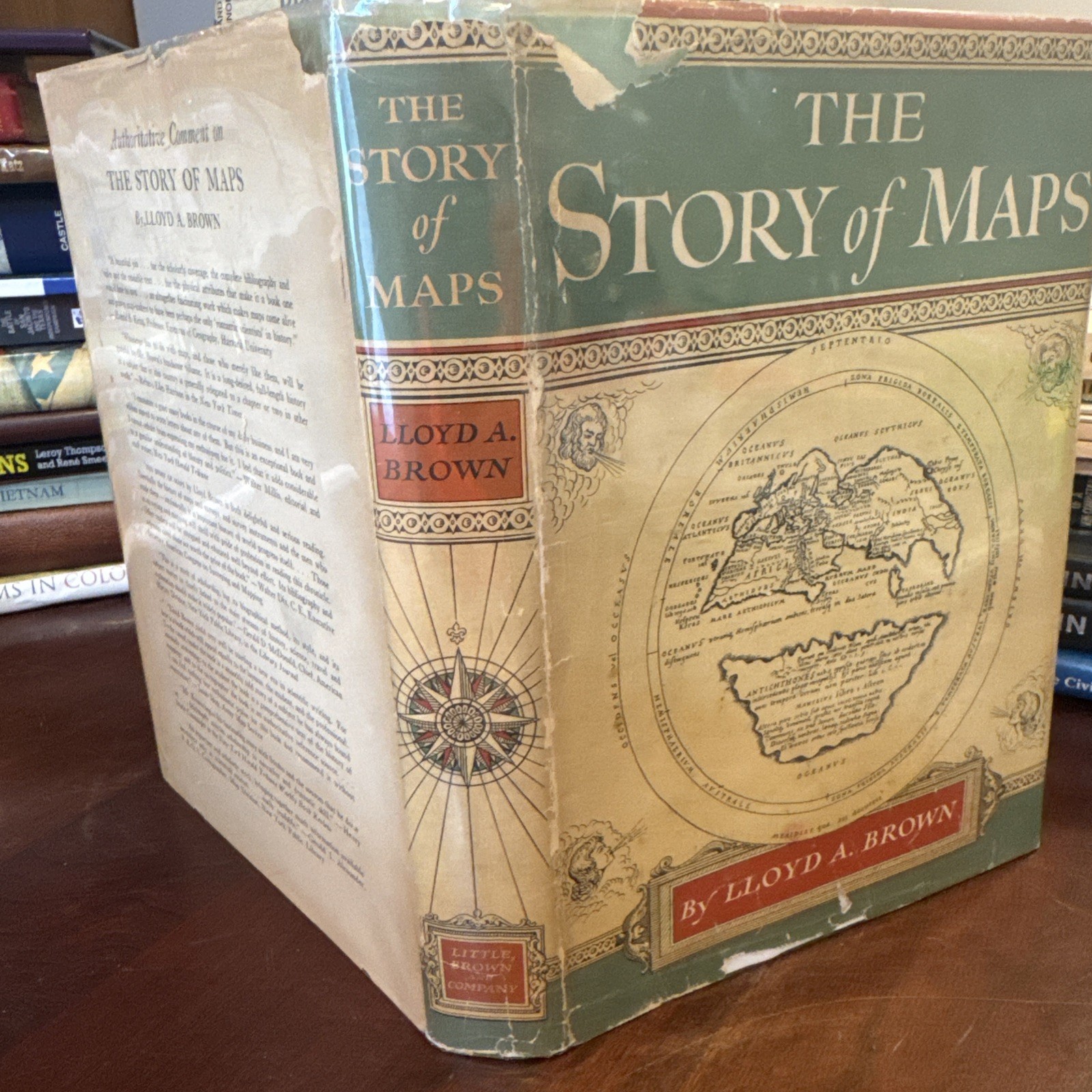 Antique 1949 The Story of Maps by Lloyd A. Brown Cartography -1. Reprint