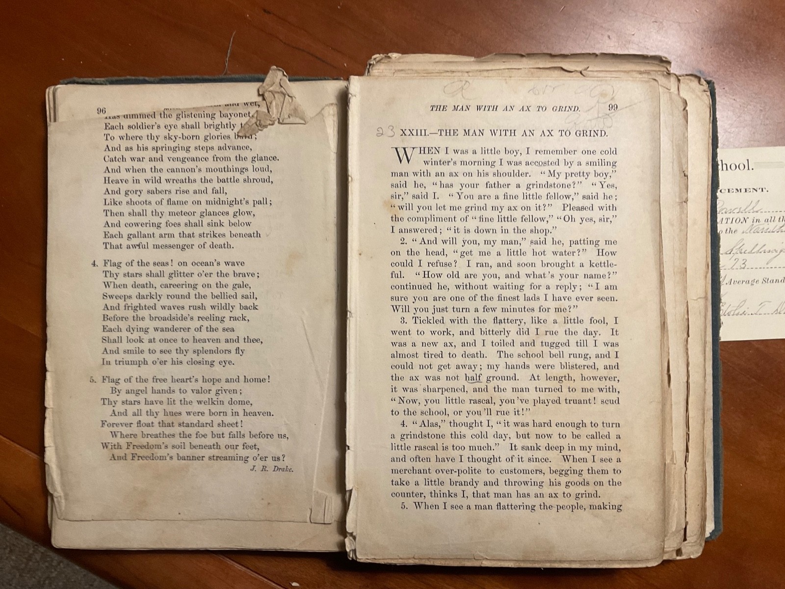 1875 THE GRADED SCHOOL FIFTH READER – T W HARVEY Lawton, Michigan w/1888 Cert!