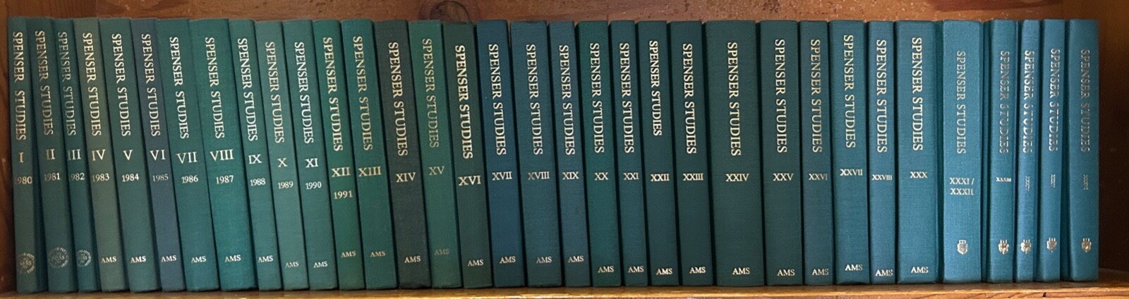 Spenser Studies: A Renaissance Poetry Annual: 35 volume set, hardcovers