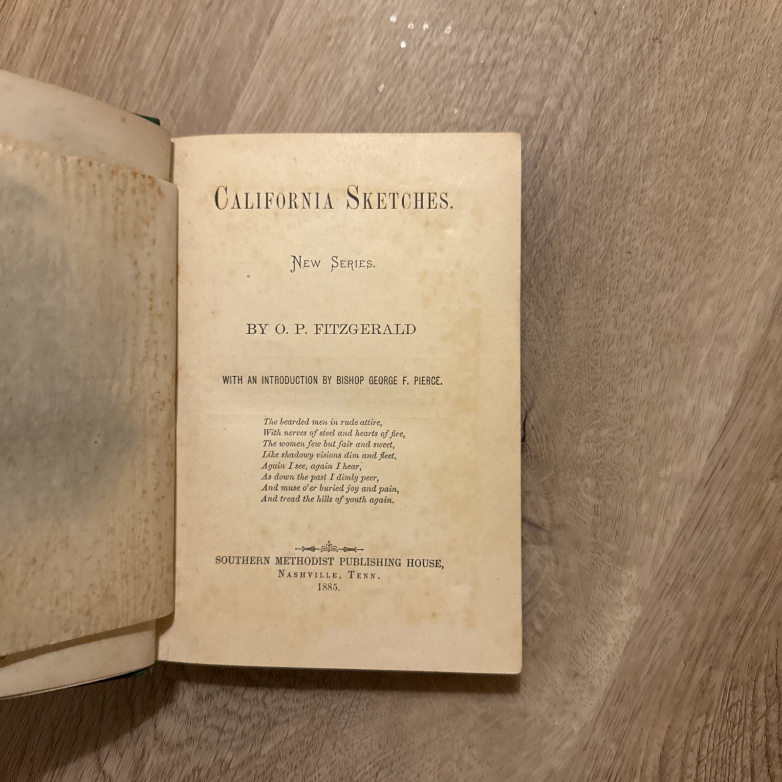 California Sketches 1881 RARE Americana first edition Fitzgerald Rare
